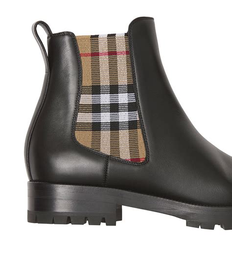 burberry stretch boots|burberry check back boots.